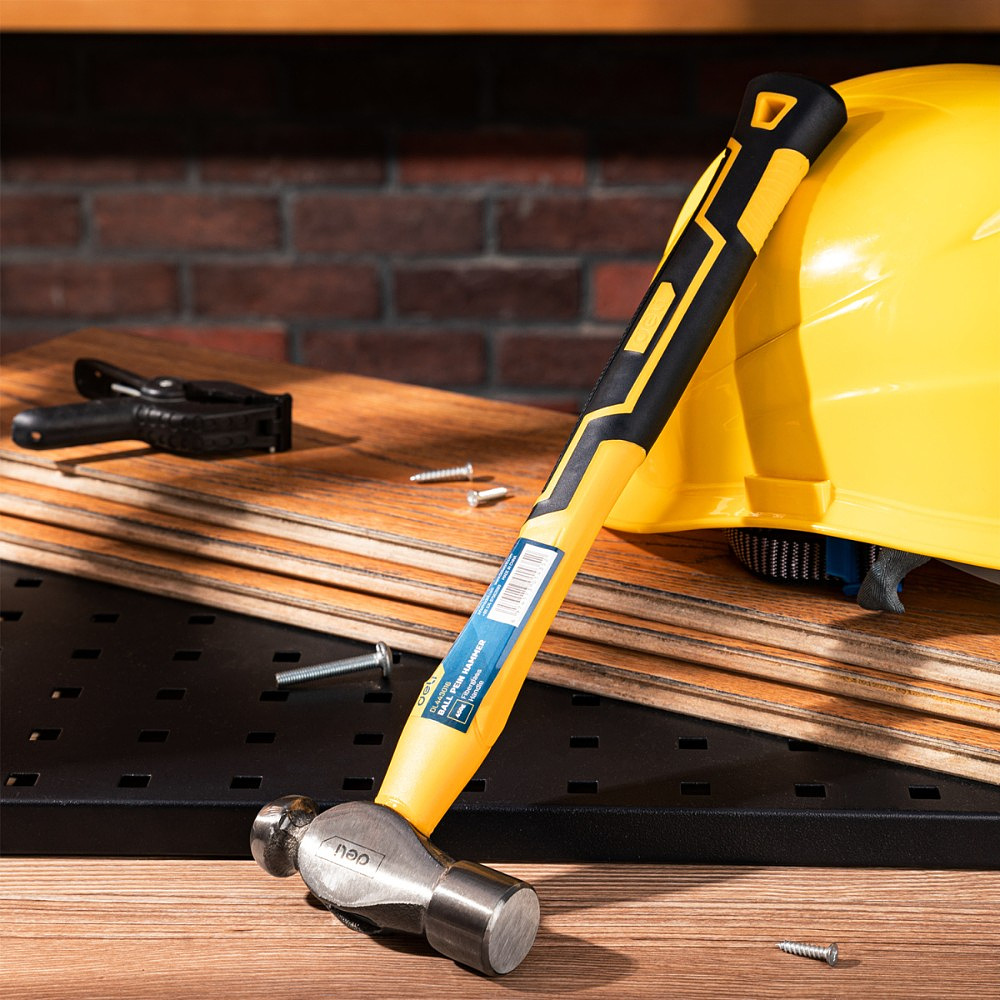 Молоток шаровой Deli YS EDL443016, 0,45 кг, фибергласовая рукоятка - 6