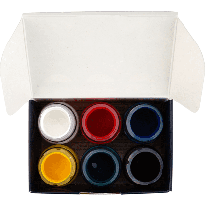 Краска акриловая глянцевая "Декола", набор 6 цветов, 20 мл, банки - 6