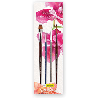 Набор кистей "Escoda. Botanical watercolor set", набор 4 шт