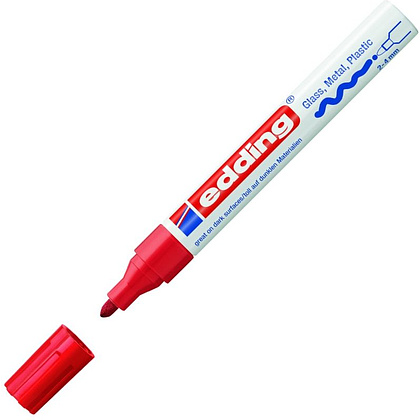 Маркер перманентный на нитрокраске Edding "750", черный - 9