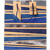Пакет бумажный подарочный "Male stripe", 26.5x14x33 см - 4