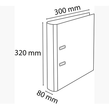 Папка-регистратор "Exacompta Aquarel", А4, 80 мм, картон, ассорти - 12