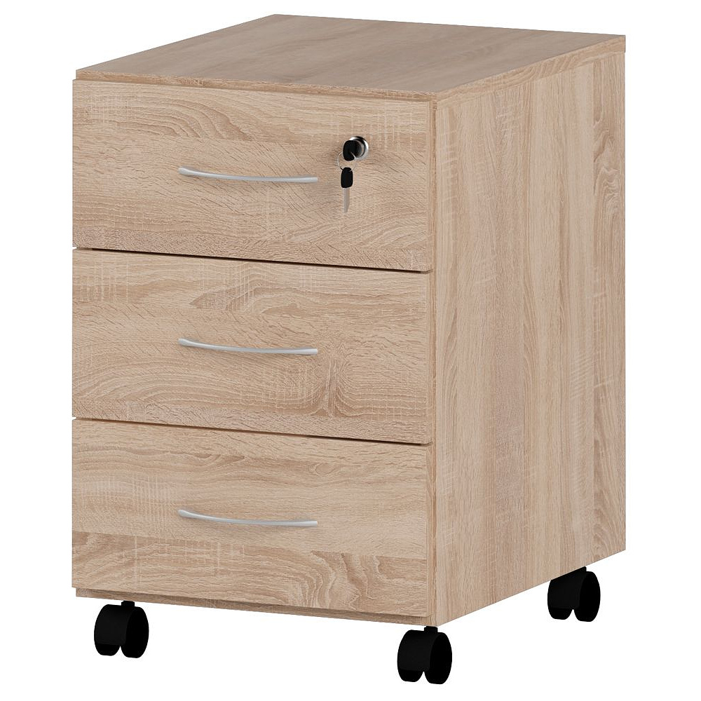 Коллекция Столица тумба мобильная С-032/1, 400х500х576 мм, дуб сонома