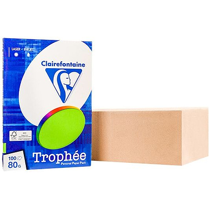 Бумага цветная "Trophée", А4, 100 листов, 80 г/м2, ярко-зеленый - 2