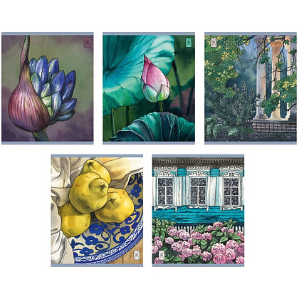 Тетрадь "Акварель (Эксклюзив)", А5, клетка, 96 листов 