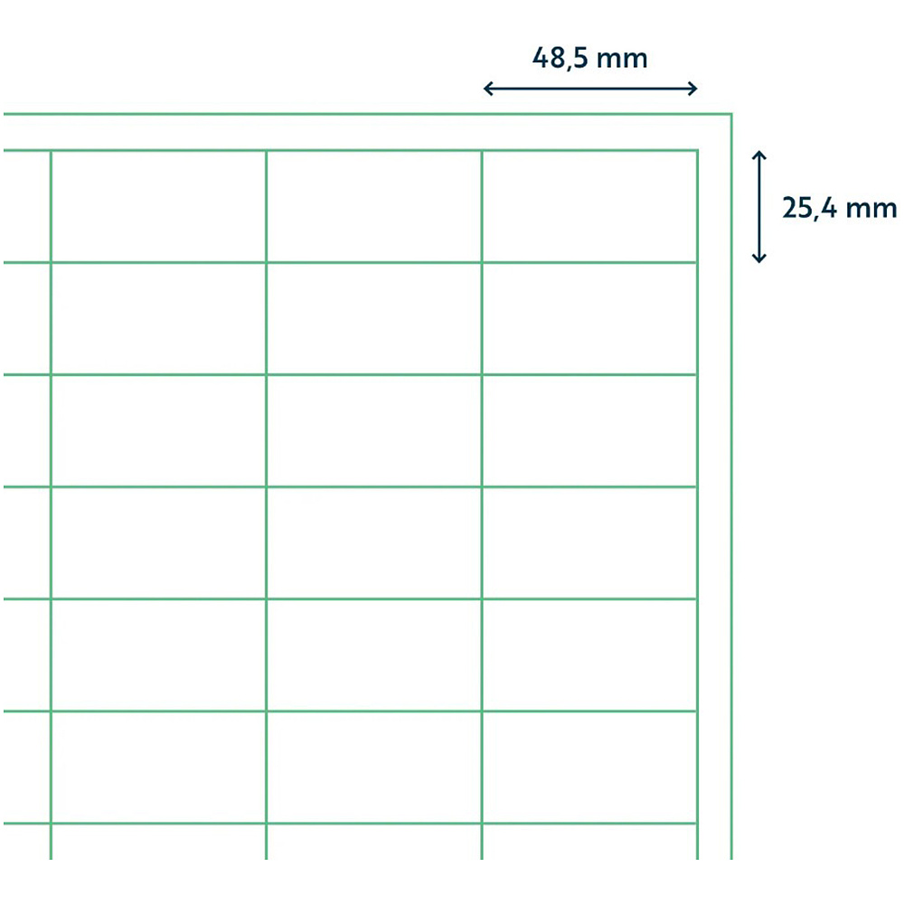 Самоклеящиеся этикетки универсальные "Rillprint", 48.5x25.4 мм, 100 листов, 44 шт, белый - 3