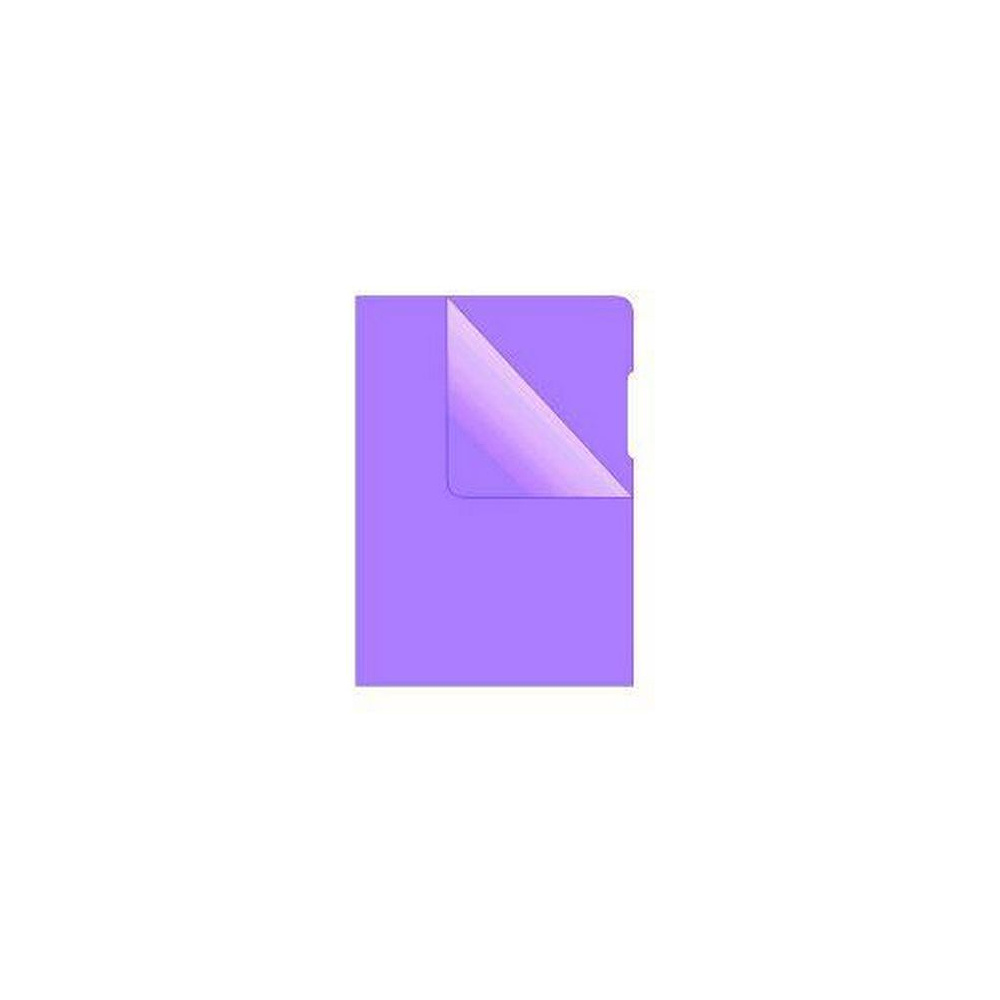 Папка-уголок "Donau", A4, фиолетовый прозрачный