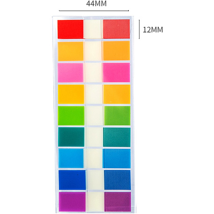 Закладки пластиковые Deli "Stick up", 12x44 мм, 180 шт, ассорти - 3