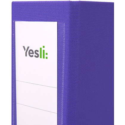 Папка-регистратор "Yesli:", А4, 75 мм, ПВХ, фиолетовый - 2