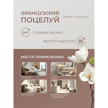 Освежитель воздуха До-Ре-Ми Французский поцелуй, аэрозоль, Премиум , 250мл (сменный баллон) - 5