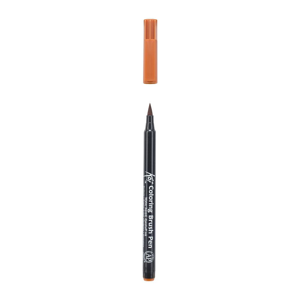 Маркер акварельный "Koi Color Brush", светло-коричневый - 3