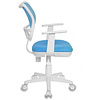 Кресло "Бюрократ CH-W797", сетчатая ткань, пластик, голубой - 3