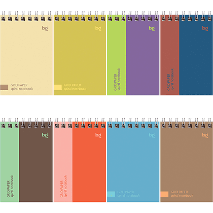 Блокнот "Моноколор", А7, 40 листов, клетка, ассорти