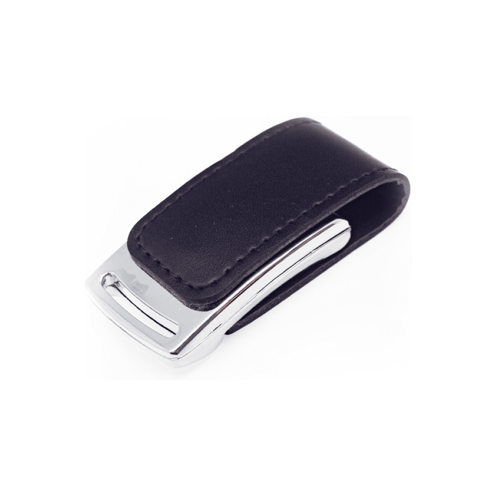 USB Flash 2.0 32 Gb VDL-014, метал, кож.зам., черный 