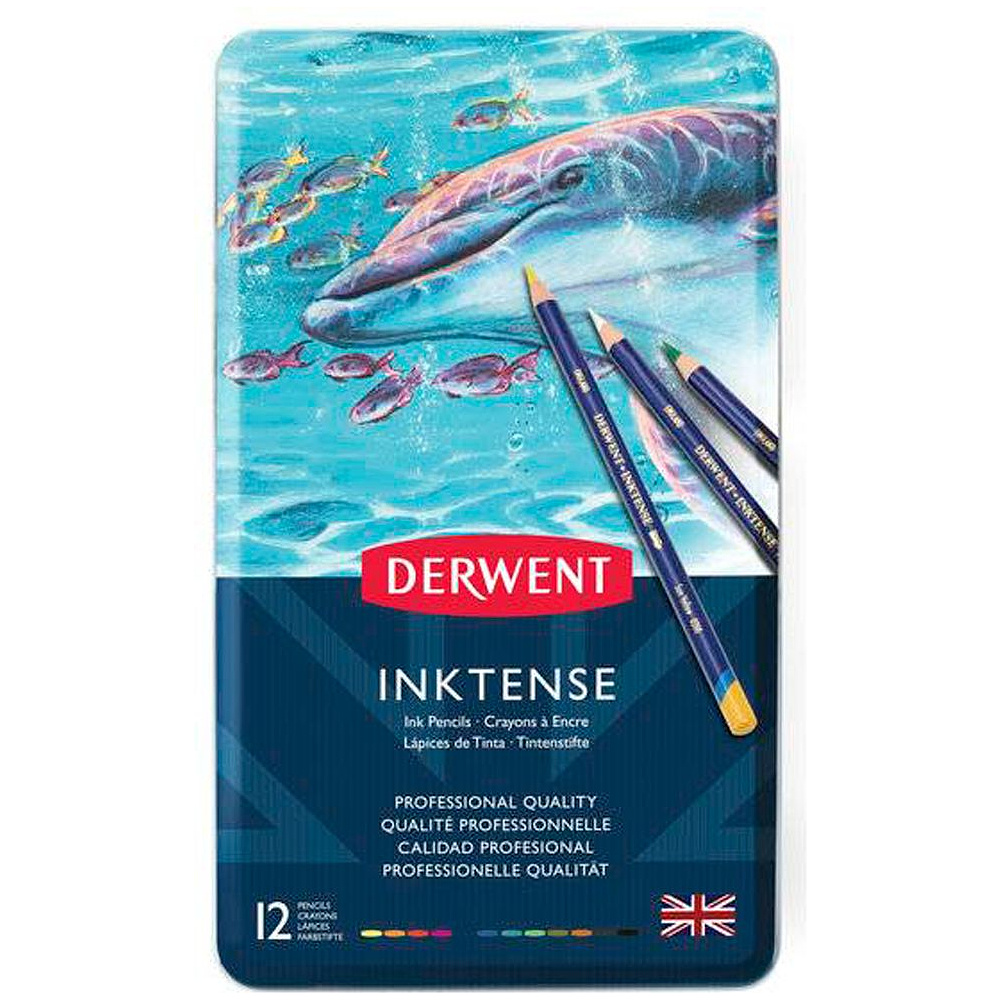 Набор акварельных карандашей "Inktense", 12 цветов - 2
