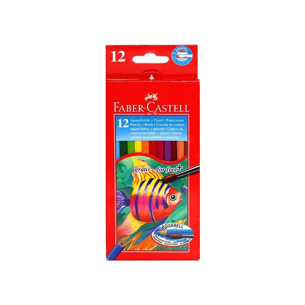 Цветные карандаши акварельные "Faber-Castell", 12 цветов