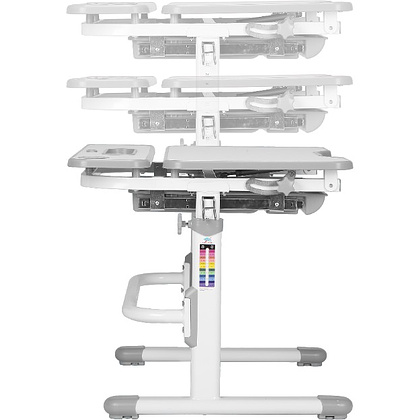 Комплект растущей мебели Fundesk "Cubby Botero": парта, стул, подставка для книг, LED-лампа, серый - 10