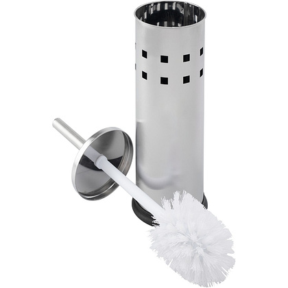 Ерш для унитаза "BXG-TBW-8585", металл, напольный, с креплением, хром, матовый