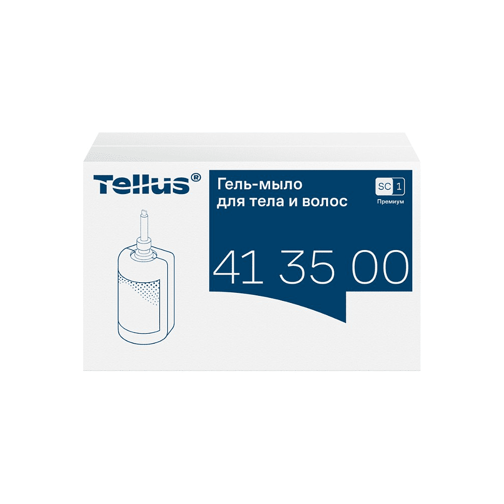 Мыло-гель Tellus Премиум для тела и волос 1 л, SC1 - 3