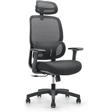 Кресло для руководителя SitZone U-073A сетка, ткань, пластик, черный