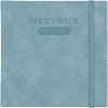 Скетчбук для графики "GrafArt white", 40 листов, 12х12 см, 160 г/м2, голубой дым - 2