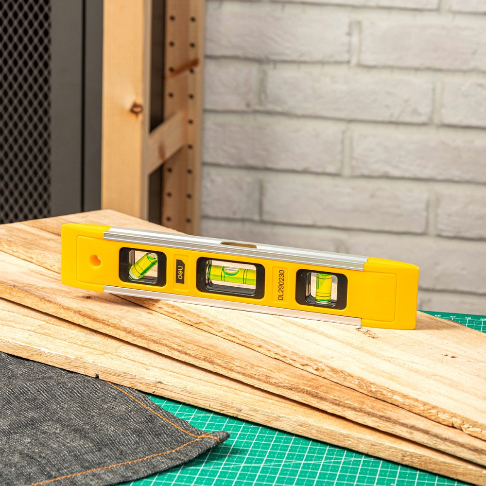 Уровень строительный Deli YS EDL290230, 230 мм, магнит - 5