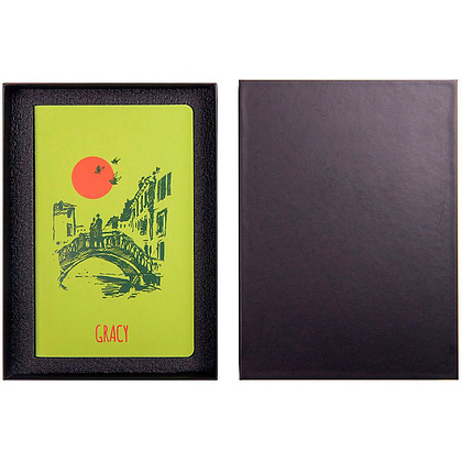 Коробка подарочная под ежедневник "21055/35", черный - 3