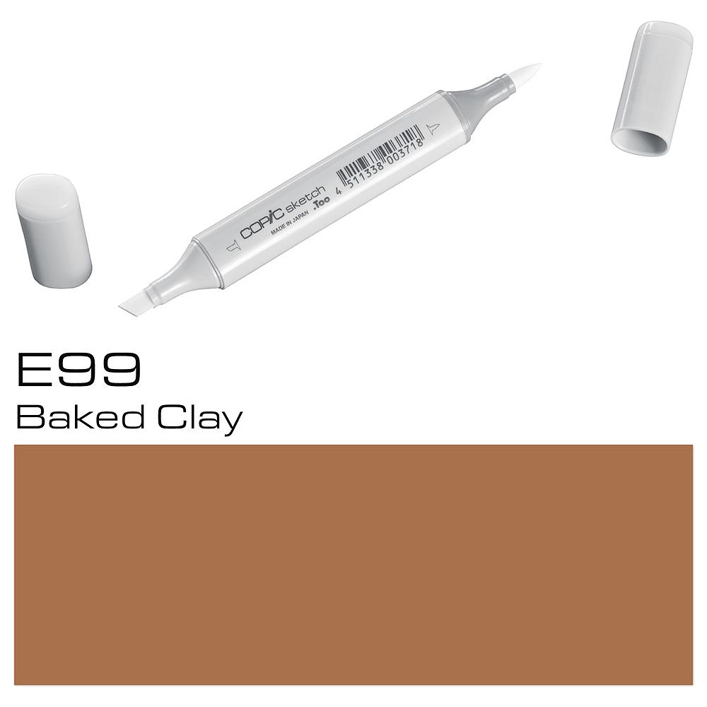 Маркер перманентный "Copic Sketch", E-99 обожженная глина