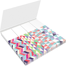 Закладки бумажные "Ultra Sticky. Geometry", 18x70 мм, 4 видаx25 шт., ассорти