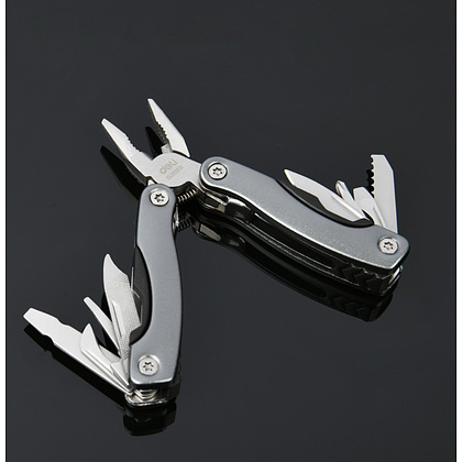 Мультитул Deli YS EDL555101, 12 функций, алюминий, серый - 4