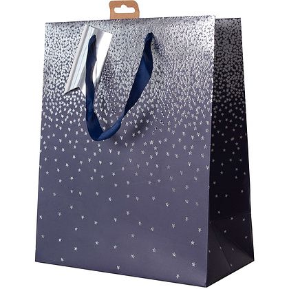 Пакет бумажный подарочный "Navy ombre", 12.7x9x35.5 см, разноцветный - 3