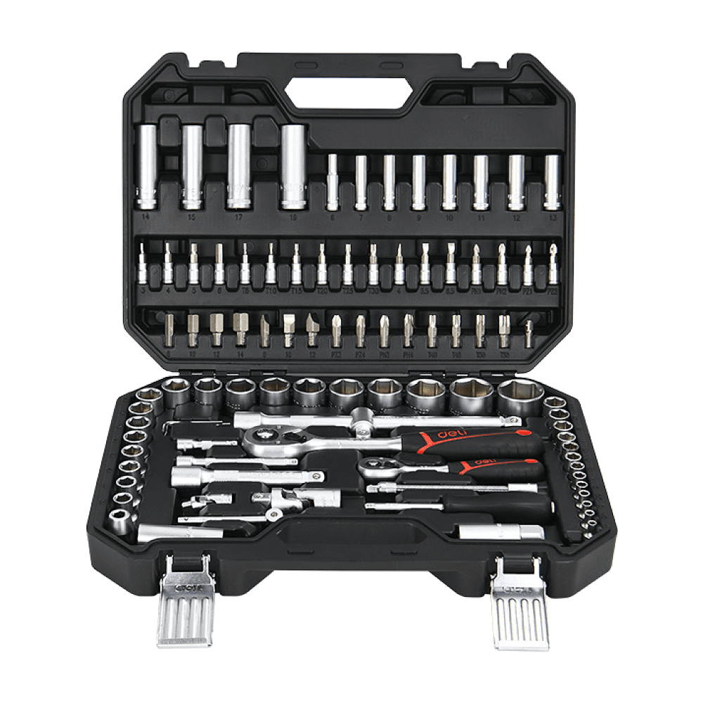 Набор инструмента 1/4", 1/2" Deli RS EDQ44094, 94 предмета