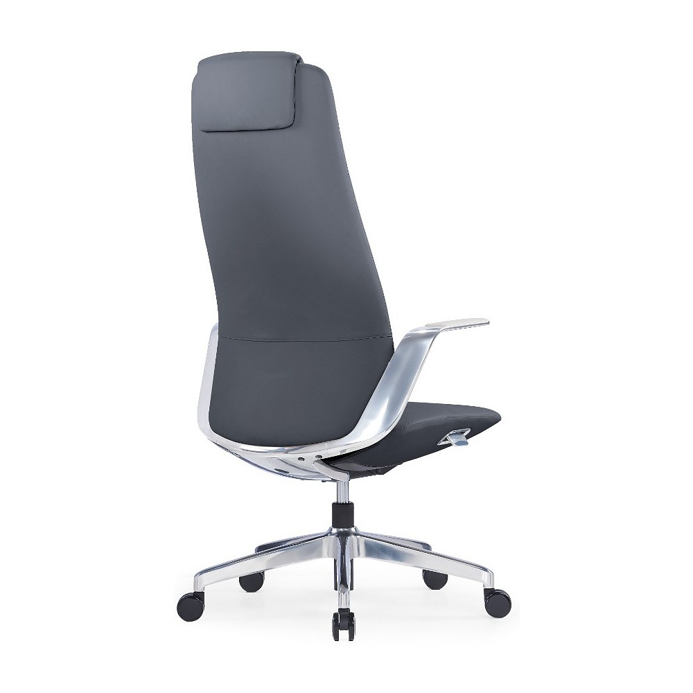 Кресло для руководителя SitZone CH-515A, кожа, алюминий, черный, -30% - 4