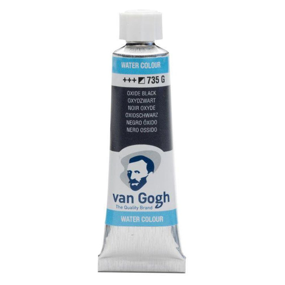 Краски акварельные "Van Gogh", 735 оксид черный, 10 мл