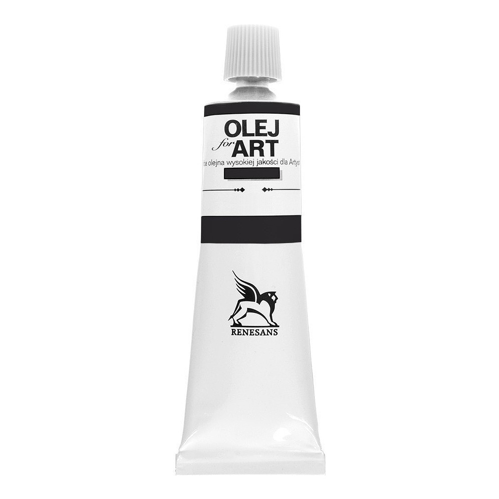 Краски масляные Renesans "Oils for art", 49 черная слоновая кость, 60 мл, туба