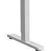 Стол с электроприводом WellDesk Basic 1300x675х18 белый/дуб денвер трюфель (9191460+9072454) - 5