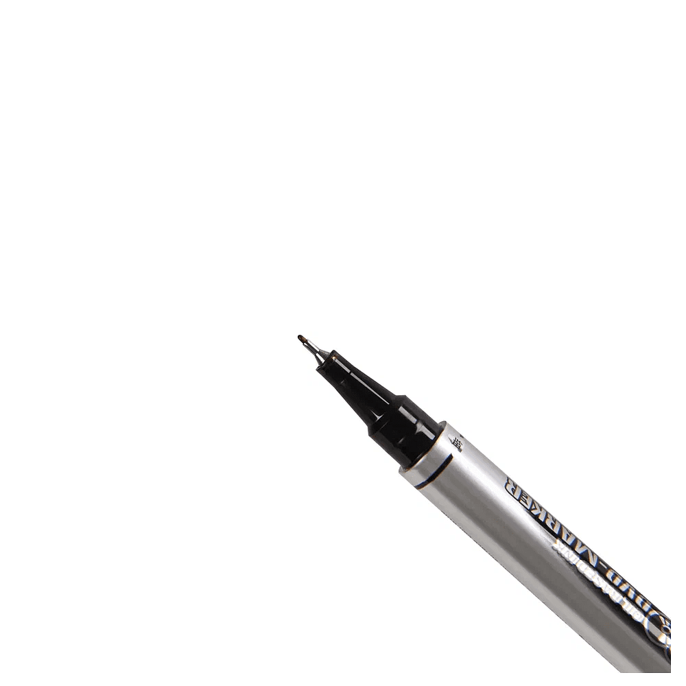 Маркер перманентный "Open x-130", двусторонний, черный - 4