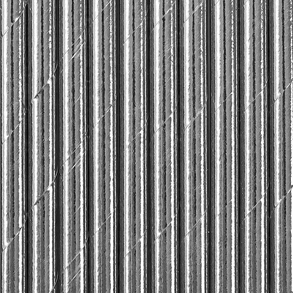 Трубочки бумажные, 19.5 см, 10 шт, серебристые
