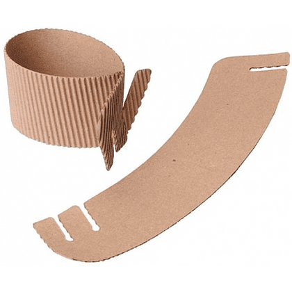 Манжета для стаканов универсальная, 2 слоя, 1000 шт/упак, бурый