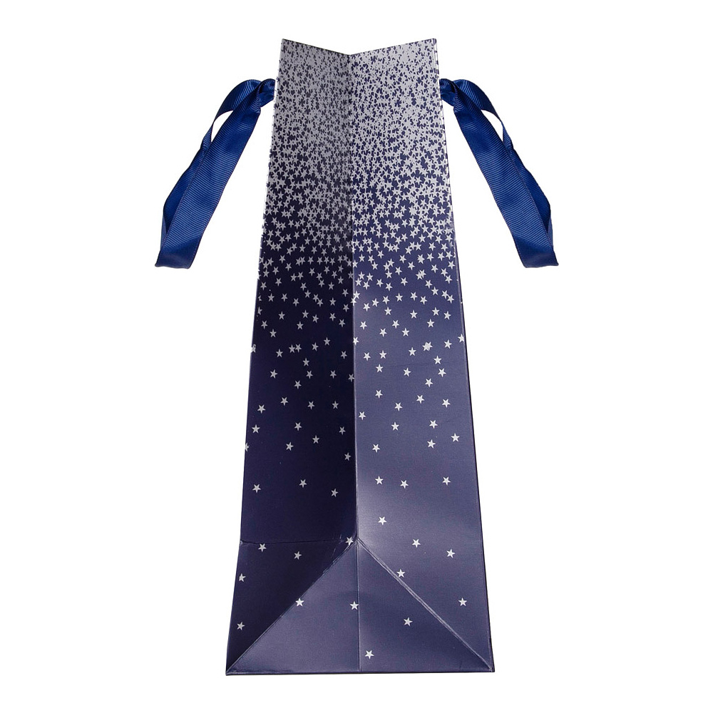 Пакет бумажный подарочный "Navy ombre", 12.7x9x35.5 см, разноцветный - 4