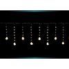 Гирлянда LED "Бахрома. Шарики с дед морозом", 3 м, теплый белый - 4