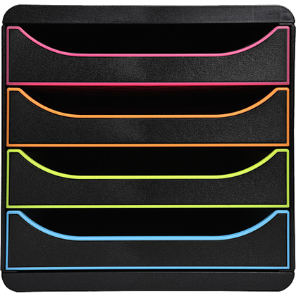 Блок из 4 лотков закрытый "BlackOffice Big Box Plus", 347x278x267 мм - 3