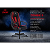 Кресло игровое "Бюрократ Zombie 9", текстиль, экокожа, пластик, черный,серый  - 8