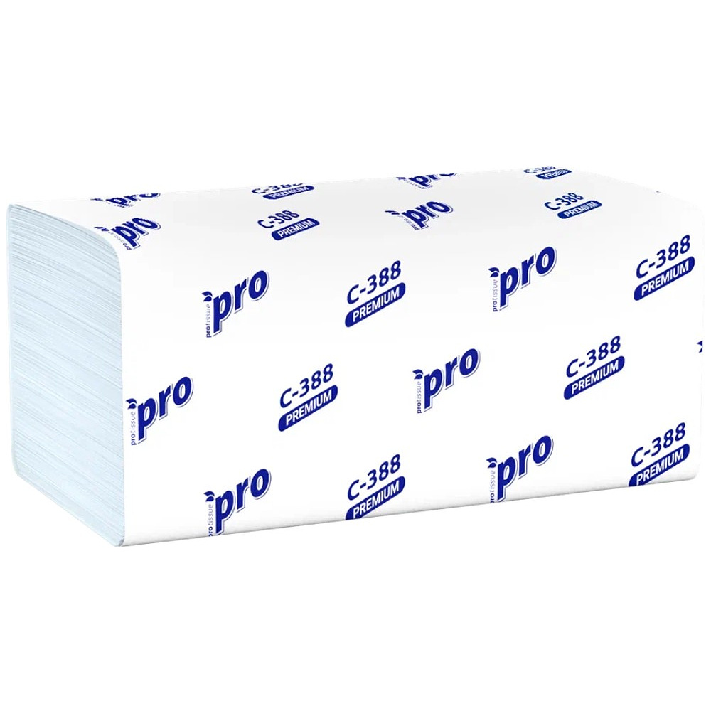 Полотенца бумажные PROtissue, V - сложение, 180 листов, 3 слоя, 100% целлюлоза - 7