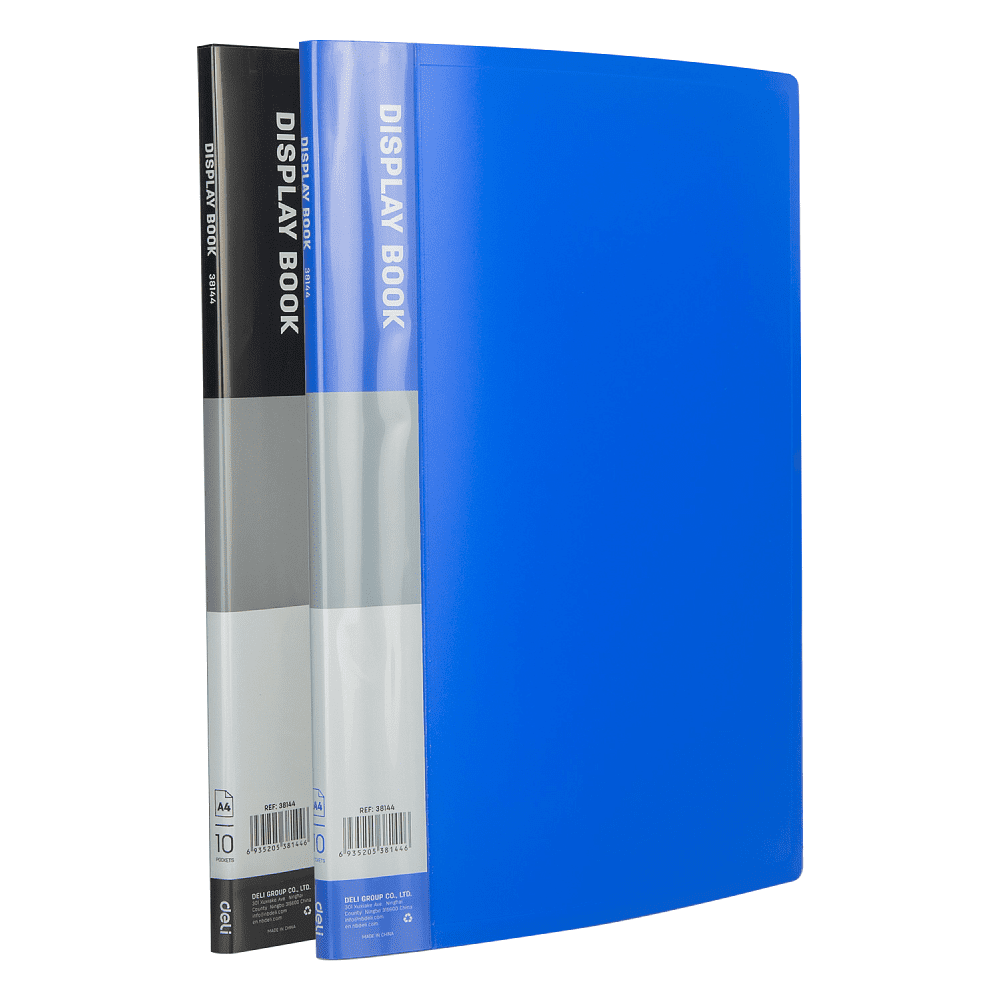 Папка c файлами "Display Book", 20 карманов, ассорти