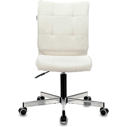 Кресло для персонала Бюрократ "СH-330M/VELV20", ткань, металл, молочный - 2