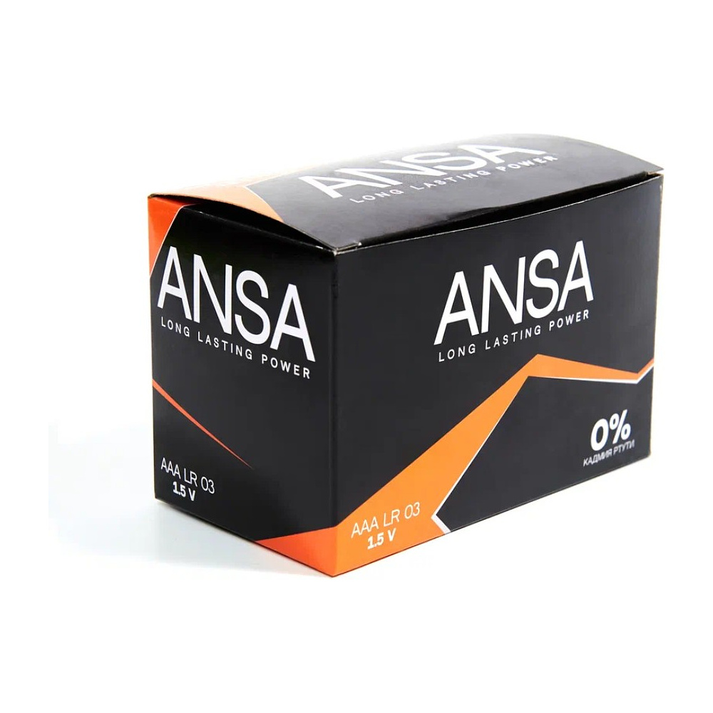 Батарейки алкалиновые ANSA "V LR03/BL-4 (AAA)", 12 блоков x4 шт,  щелочные - 8