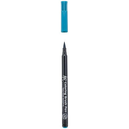 Маркер акварельный "Koi Color Brush", темно-зеленый - 3