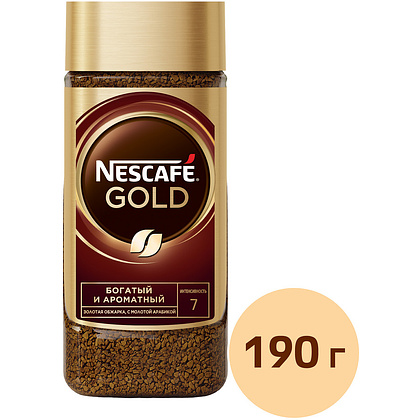 Кофе "Nescafe" Gold, растворимый, 190 г - 2