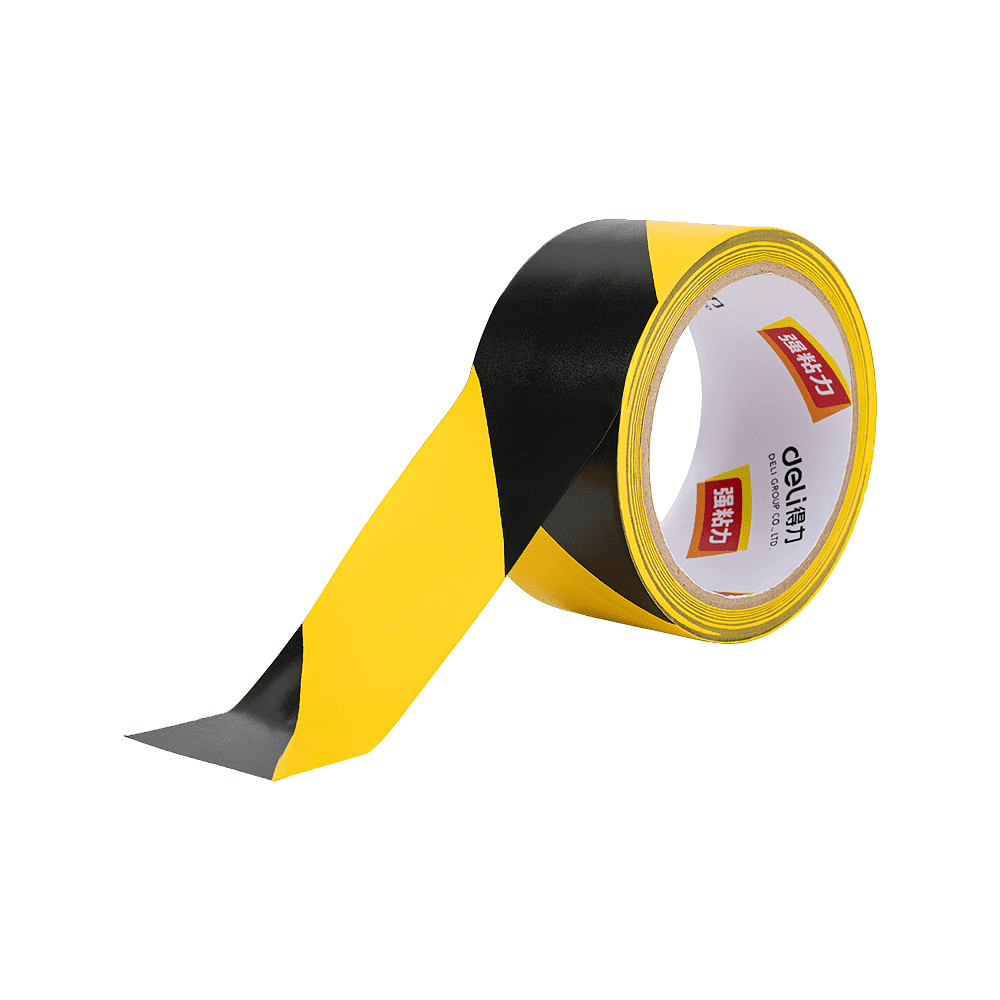 Клейкая лента разметочная Deli "33770", 48x18.2 мм/м, желто-черный